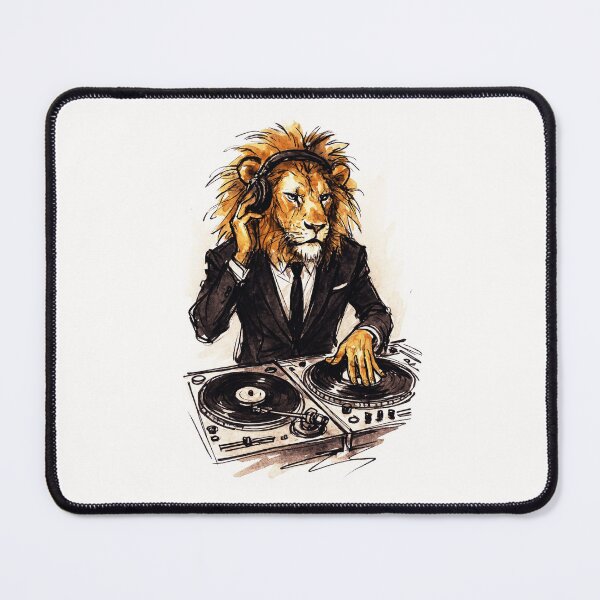 Item preview, Lion DJ – King of the Turntables designed and sold by Sarcastic designs.