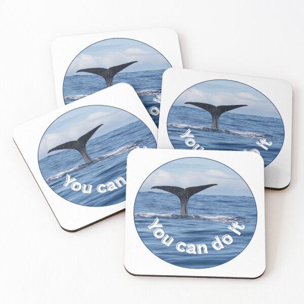 Item preview, Whale Fin – You can do it | Powerful Marine Design & Nature Photography designed and sold by Katja LebenFreude.