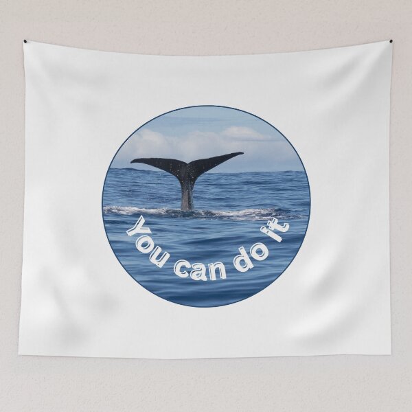 Item preview, Whale Fin – You can do it | Powerful Marine Design & Nature Photography designed and sold by Katja LebenFreude.