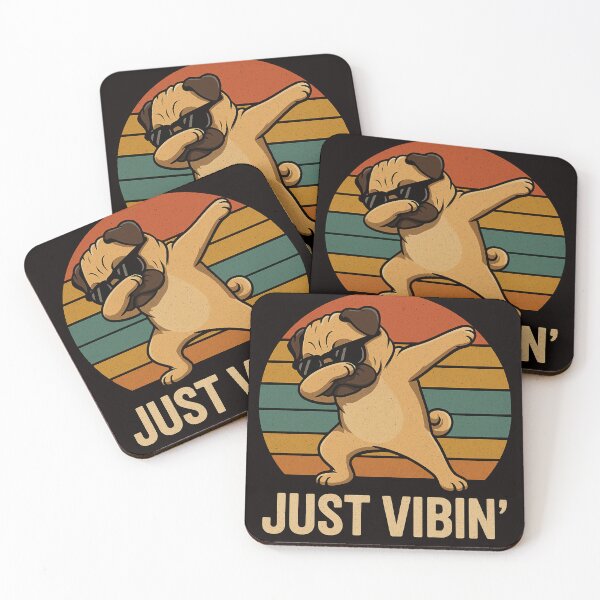 Item preview, Just Vibin’ – Pug Edition designed and sold by Hischers Solution.