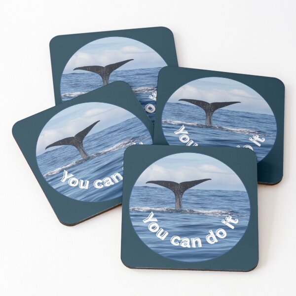 Item preview, Whale Fin – You can do it | Powerful Marine Design & Nature Photography designed and sold by Katja LebenFreude.