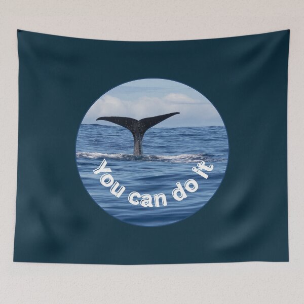Item preview, Whale Fin – You can do it | Powerful Marine Design & Nature Photography designed and sold by Katja LebenFreude.
