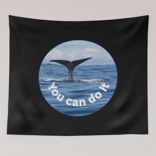 Item preview, Whale Fin – You can do it | Powerful Marine Design & Nature Photography designed and sold by Katja LebenFreude.