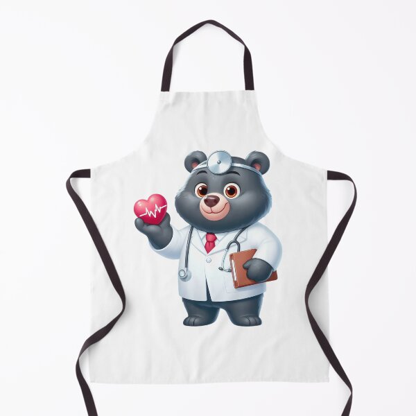 Item preview, Black Bear Doctor with a Heart designed and sold by Art-Arcade6.