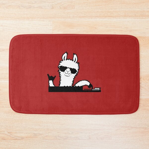 Artikelvorschau, Lama DJ Cool Party Musik Mixing Tier Sonnenbrille entworfen und verkauft von shirt-o-mat.