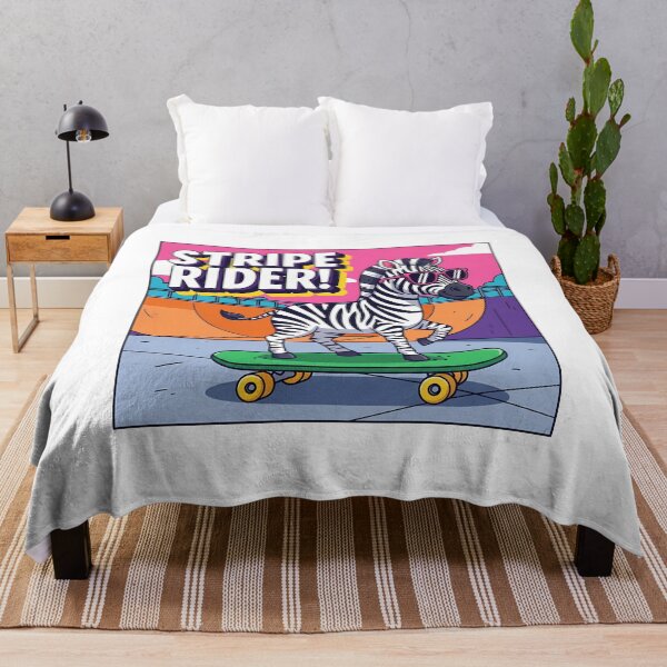 Item preview, Zebra Skateboarder Stripe Rider designed and sold by k3rstman1.