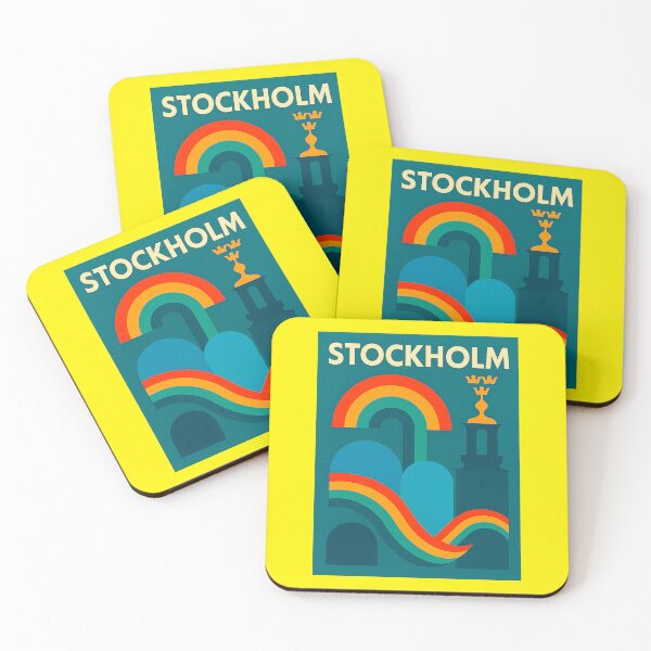 Item preview, LGBT Gay pride Rainbow flag Stockholm Pride designed and sold by JETSETPRIDE.