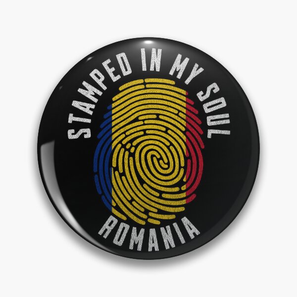 Item preview, Stamped In My Soul Romania Flag Fingerprint Romanian Roots designed and sold by chrisrivait.