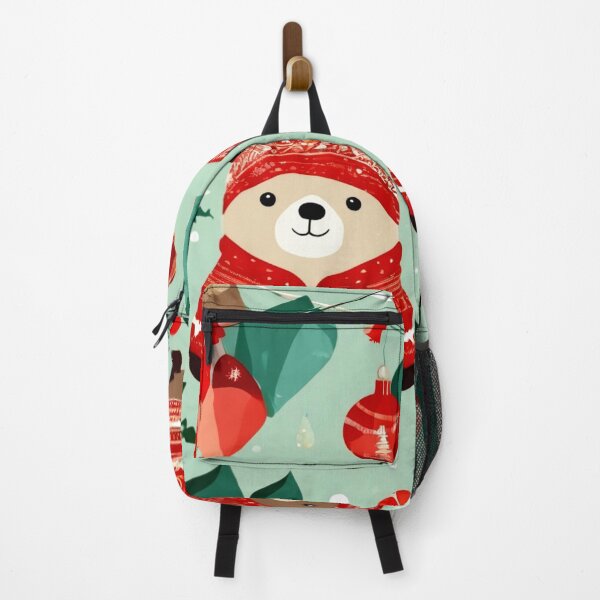 Item preview, Bear in a Christmas Romper. designed and sold by Zofia Sosnecka.