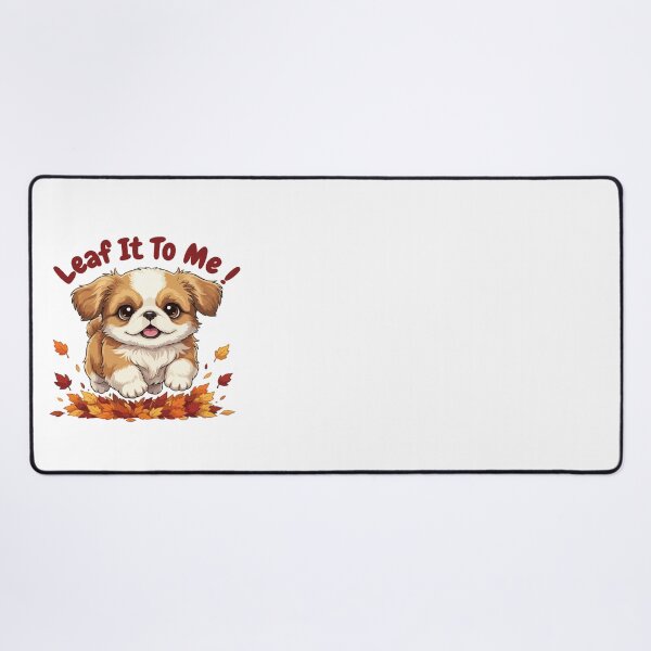 Item preview, Leaf It To Me Pekingese Dog Running in Fall Leaves Cute Autumn designed and sold by The Real Life Symphony.