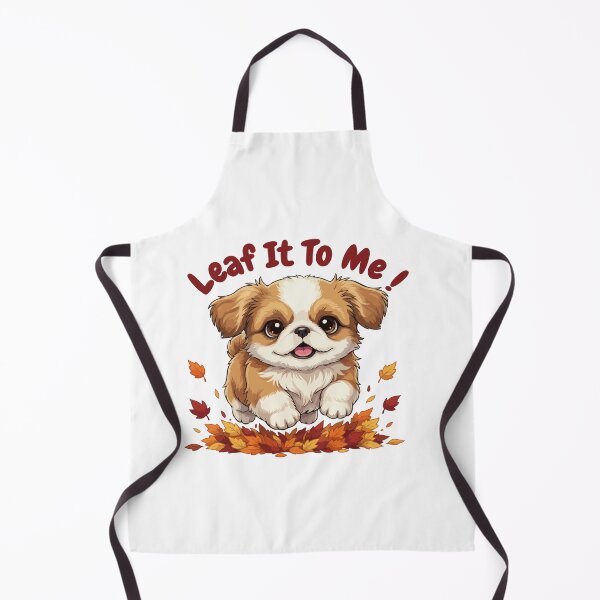 Item preview, Leaf It To Me Pekingese Dog Running in Fall Leaves Cute Autumn designed and sold by The Real Life Symphony.