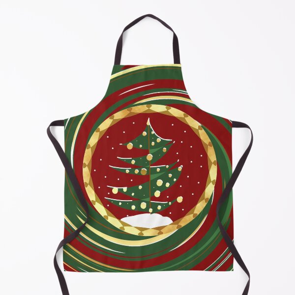 Item preview, Christmastree red green decor snow designed and sold by CreaTwinkles.