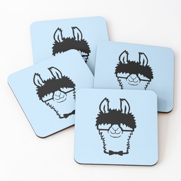 Item preview, Llama Nerd Geek Glasses Bow Tie Funny Alpaca designed and sold by shirt-o-mat.