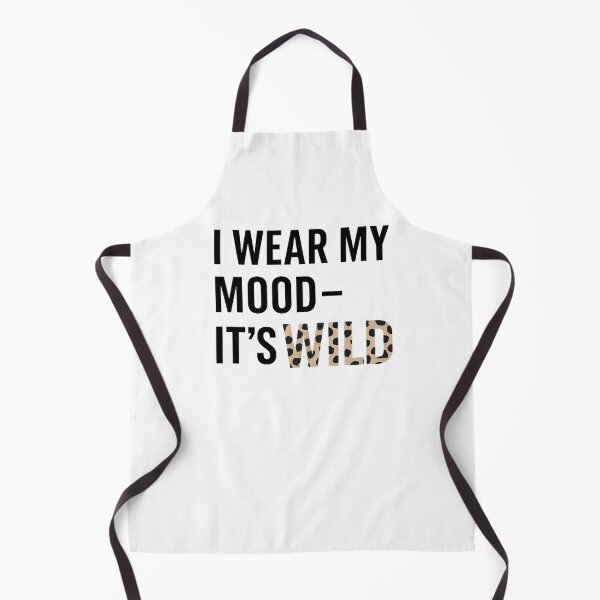 Item preview, Leopard Print Typography Design black | “I wear my mood - it's wild” Minimalist Quote Design | Fashion leopard designed and sold by DebuggedDressed.