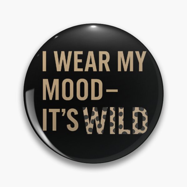 Item preview, Leopard Print Typography Shirt Soft-Mocha | “I wear my mood - it's wild” Minimalist Quote Design | Fashion Leopard Text Shirt designed and sold by DebuggedDressed.