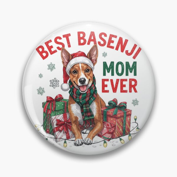 Item preview, Basenji Christmas Mom T-Shirt | Funny Best Basenji Mom Ever designed and sold by CrunchyGoats.