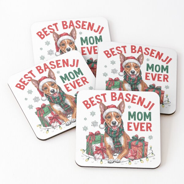 Item preview, Basenji Christmas Mom T-Shirt | Funny Best Basenji Mom Ever designed and sold by CrunchyGoats.