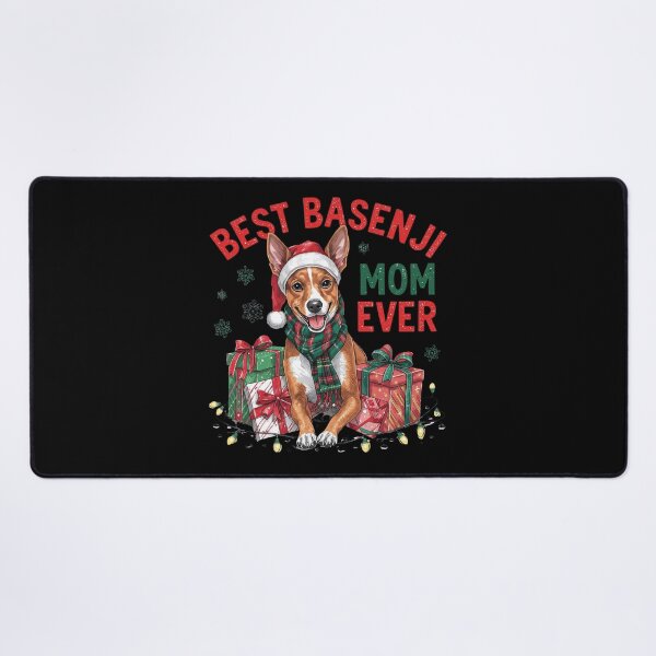 Item preview, Basenji Christmas Mom T-Shirt | Funny Best Basenji Mom Ever designed and sold by CrunchyGoats.