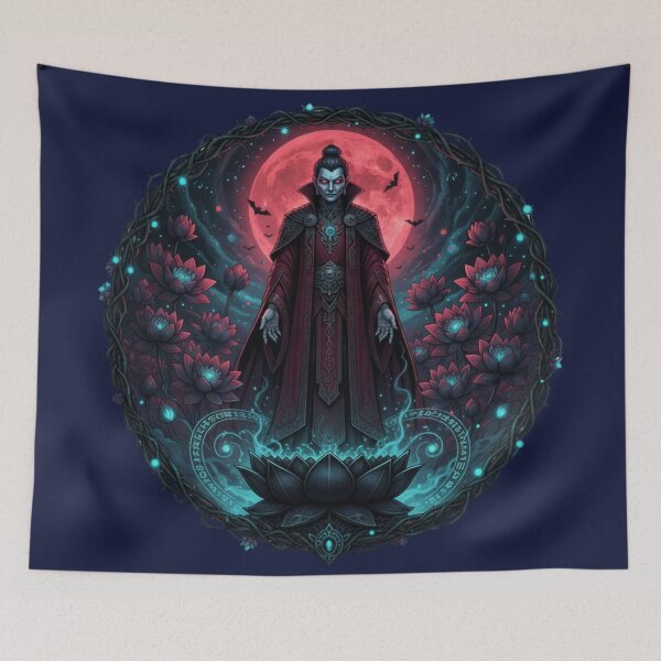 Item preview,  Vampire Buddha Under Blood Moon - Halloween Special designed and sold by Zen Mosaic.