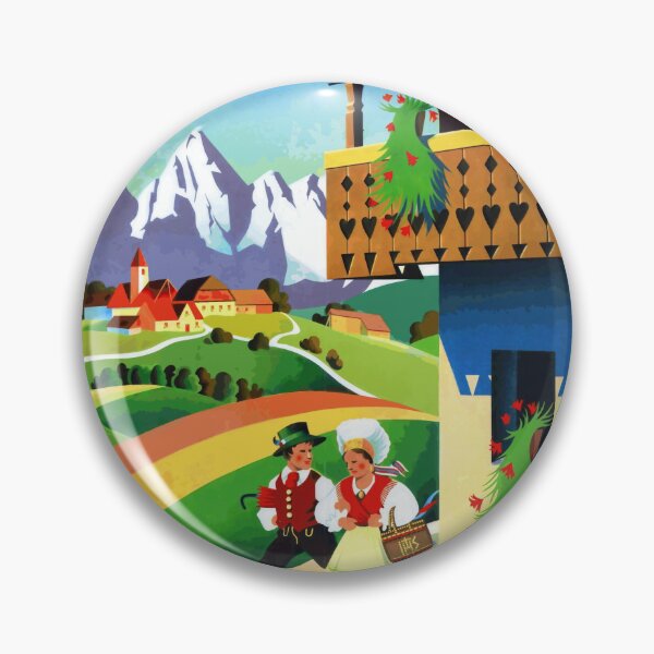 Item preview, Vintage Travel Poster | Visit Slovenia in Yugoslavia | Italian Text | Mid-20th Century Art | Nostalgic & Vibrant Design designed and sold by artofuniverse.