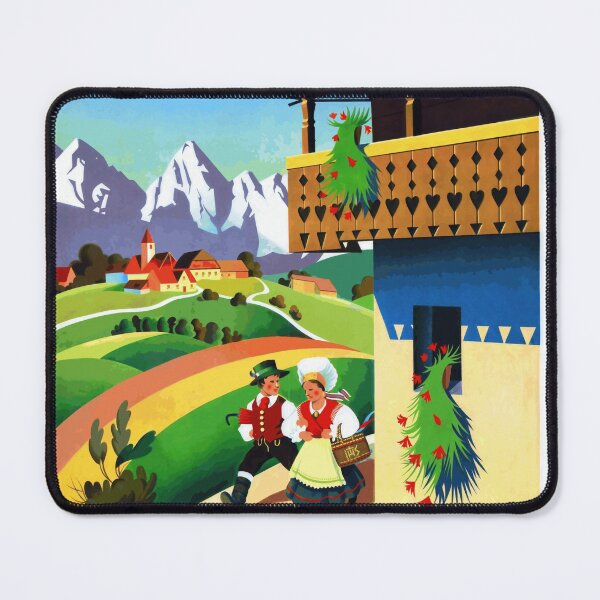 Item preview, Vintage Travel Poster | Visit Slovenia in Yugoslavia | Italian Text | Mid-20th Century Art | Nostalgic & Vibrant Design designed and sold by artofuniverse.