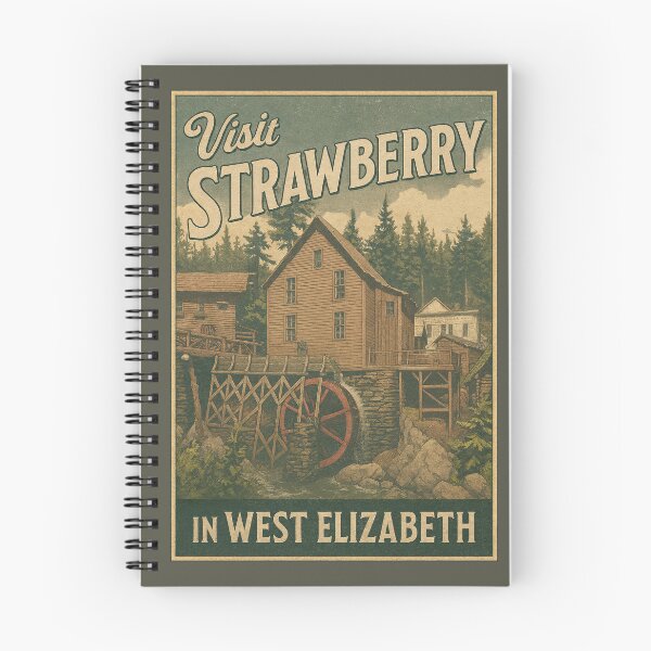 Item preview, Vintage Strawberry - West Elizabeth Travel Poster designed and sold by thaneydesign.