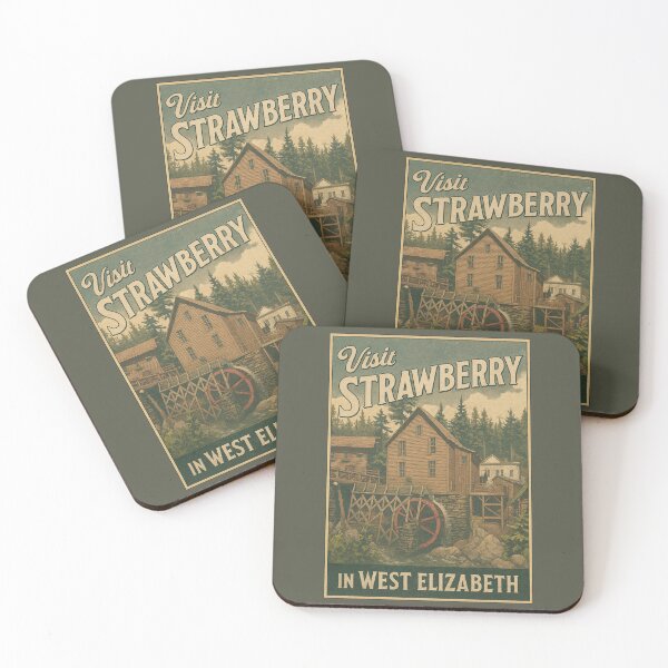 Item preview, Vintage Strawberry - West Elizabeth Travel Poster designed and sold by thaneydesign.
