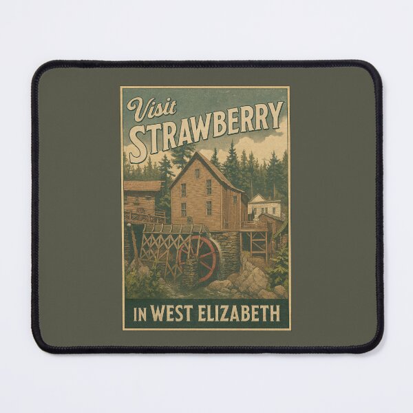 Item preview, Vintage Strawberry - West Elizabeth Travel Poster designed and sold by thaneydesign.