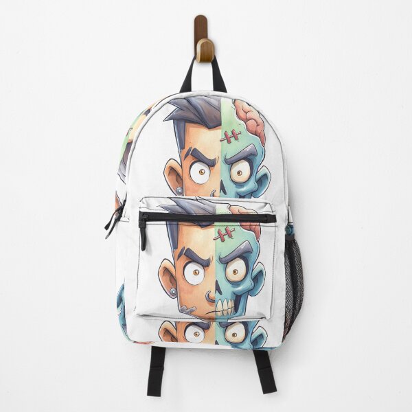 Item preview, Half Human Half Zombie – Funny Halloween Cartoon Design designed and sold by DesignArtist.ia.
