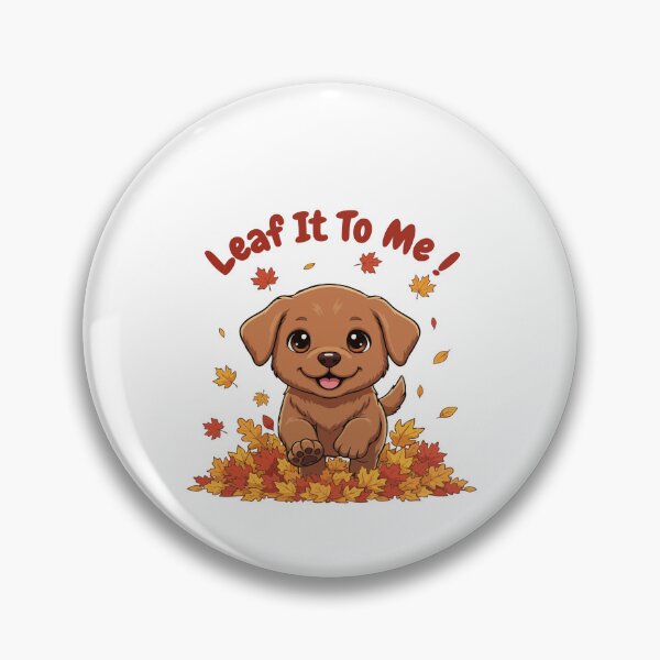 Item preview, Leaf It To Me Brown Labrador Retriever Dog Running in Fall Leaves Cute Autumn designed and sold by The Real Life Symphony.