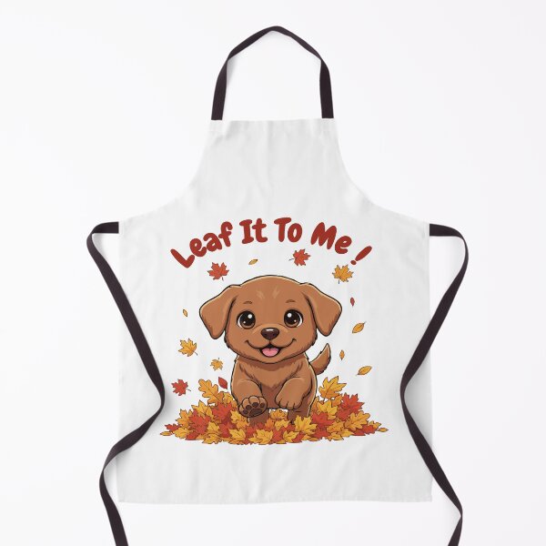 Item preview, Leaf It To Me Brown Labrador Retriever Dog Running in Fall Leaves Cute Autumn designed and sold by The Real Life Symphony.