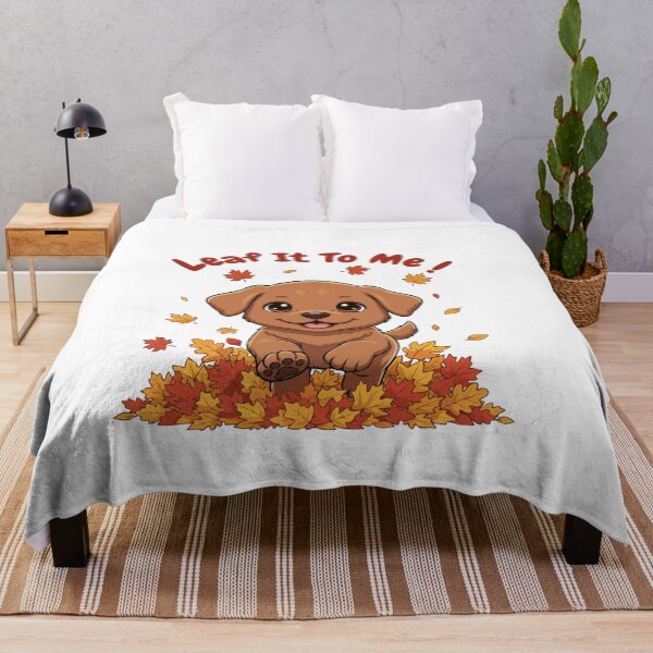 Item preview, Leaf It To Me Brown Labrador Retriever Dog Running in Fall Leaves Cute Autumn designed and sold by The Real Life Symphony.