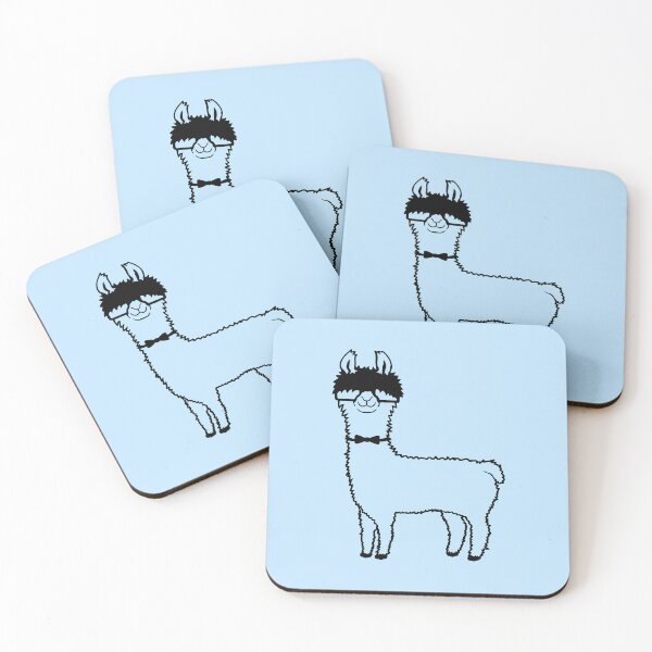 Item preview, Llama Nerd Geek Glasses Bow Tie Funny Alpaca designed and sold by shirt-o-mat.