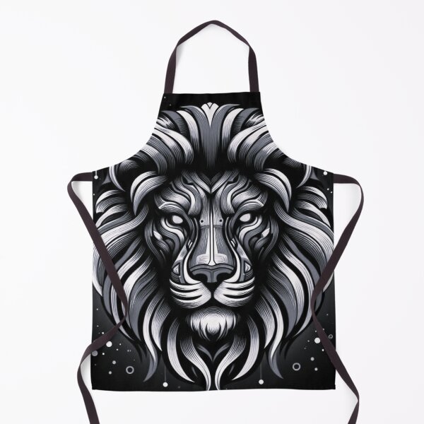Item preview, futuristik blackwhite lion design designed and sold by Dogandesighn.