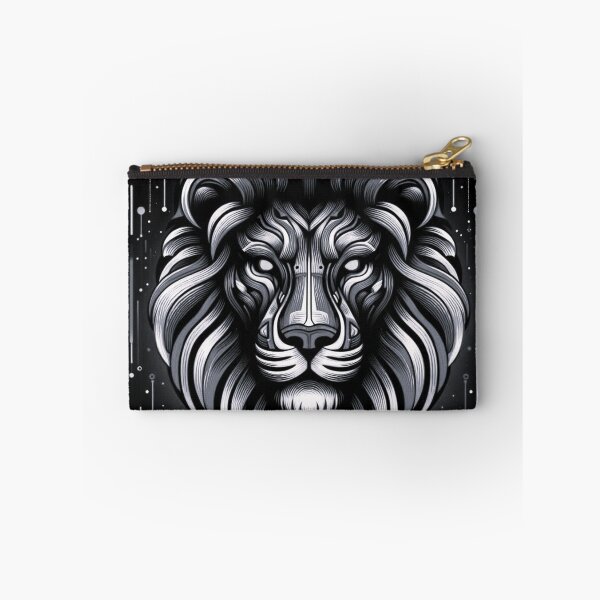 Item preview, futuristik blackwhite lion design designed and sold by Dogandesighn.