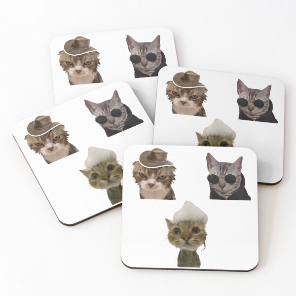 Item preview, Cool, Grumpy, and Wet Cat Sticker Trio designed and sold by DariaOltes.