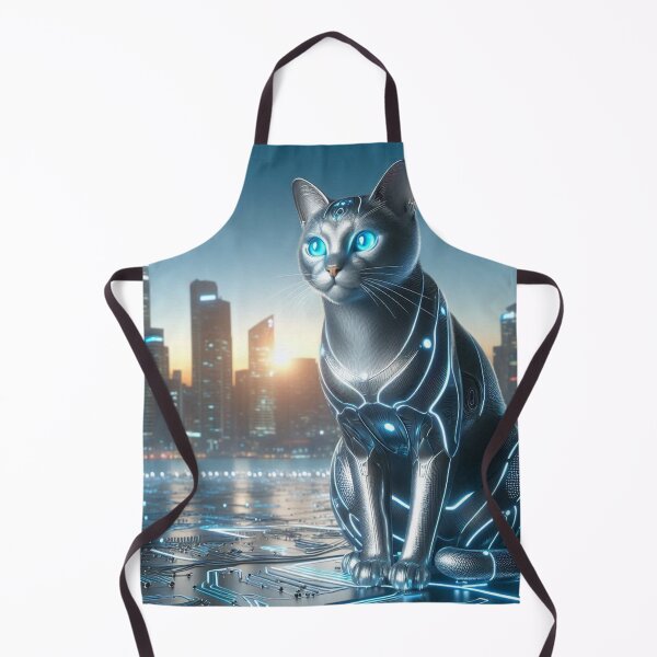 Item preview, futuristic cat designed and sold by Dogandesighn.