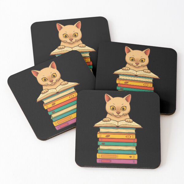 Item preview, Burmese Cat Reading On Pile of Books Funny designed and sold by d247.