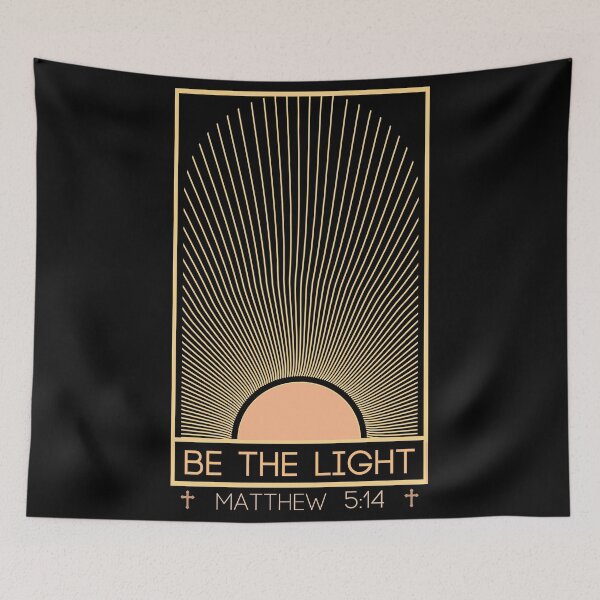 Item preview, Ver. 2 of, "BE THE LIGHT" - Matthew 5:14 Christian Bible scripture designed and sold by Holy Coast Threads (Formerly ChristianFlower).