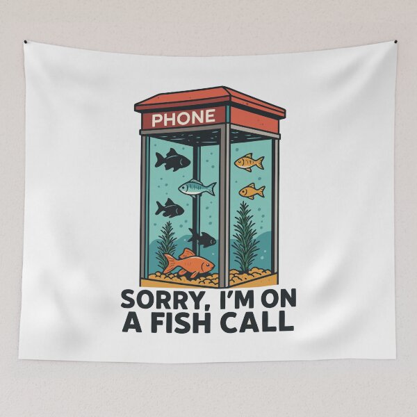 Item preview, Aquarium Phone Booth • Sorry I’m on a Fish Call designed and sold by Blok45.