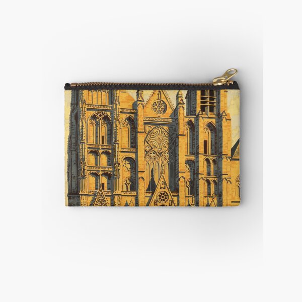Item preview, Vintage Art Nouveau Travel Poster | Cathédrale de Bourges | French Gothic Architecture & Chemin de Fer d'Orléans designed and sold by artofuniverse.