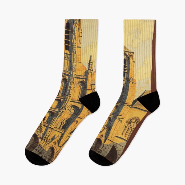 Item preview, Vintage Art Nouveau Travel Poster | Cathédrale de Bourges | French Gothic Architecture & Chemin de Fer d'Orléans designed and sold by artofuniverse.