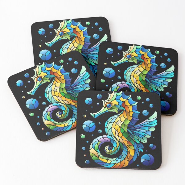 Item preview, colorful seahorse designed and sold by Dogandesighn.