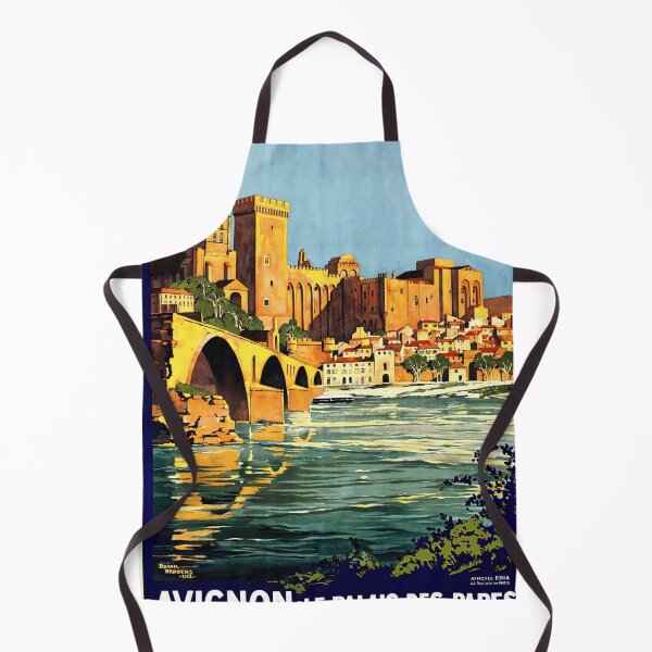 Item preview, Vintage Travel Poster | Palais des Papes Avignon France | Art Deco Style | 1922 Roger Broders Print | Historic Architecture designed and sold by artofuniverse.