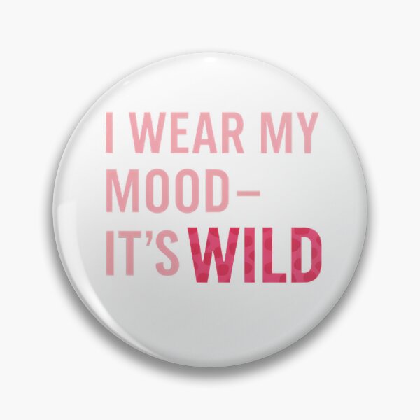 Item preview, Leopard Print Typography Design pink | “I wear my mood - it's wild” Minimalist Quote Design | Fashion leopard designed and sold by DebuggedDressed.