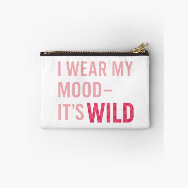 Item preview, Leopard Print Typography Design pink | “I wear my mood - it's wild” Minimalist Quote Design | Fashion leopard designed and sold by DebuggedDressed.