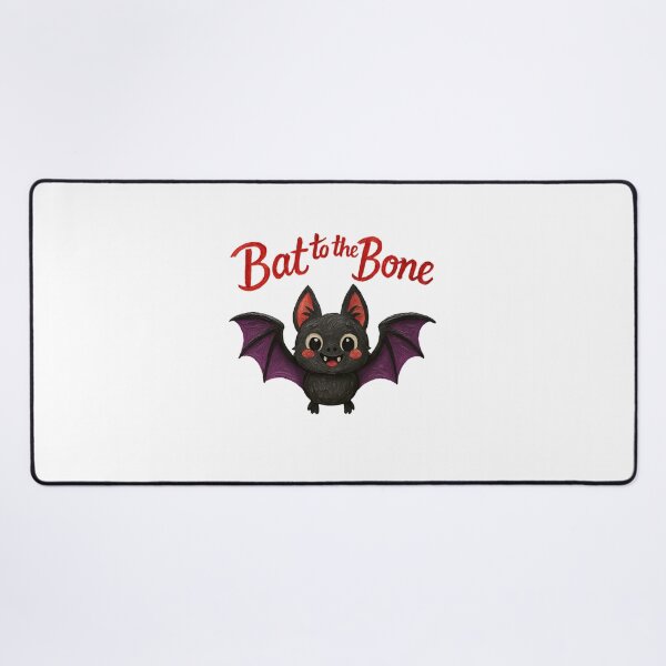 Item preview, Bat to the Bone – Cute Kawaii Bat Halloween Pun Design designed and sold by Liv Solara.