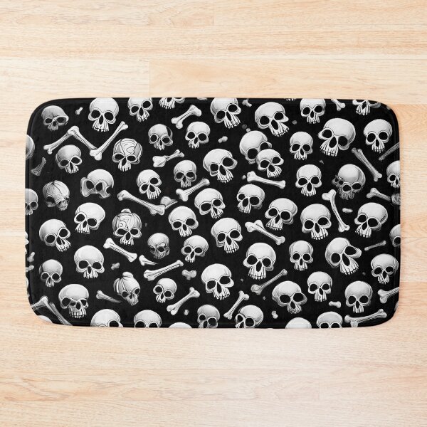 Item preview, skull pattern black white designed and sold by PR7M.