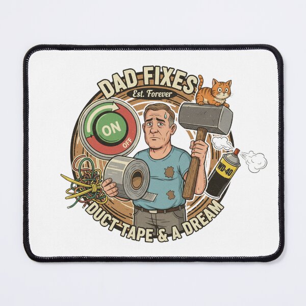 Item preview, Very Funny "Dad Fixes" List designed and sold by welshdesigns.