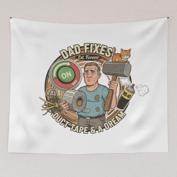 Item preview, Very Funny "Dad Fixes" List designed and sold by welshdesigns.